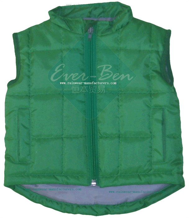 Green Nylon Vest for kids